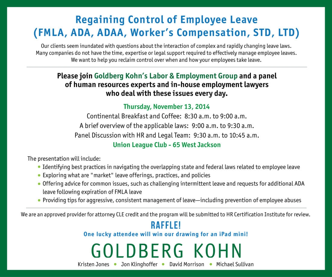 LdE Seminar Reminder